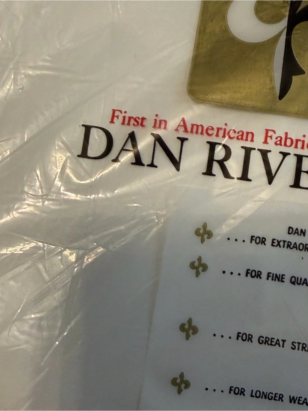 🆕 Dan River combed percale all cotton Twin 72x108” flat sheet New in package 60s